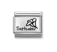 Nomination CLASSIC Composable Plates September Flower Charm 330112/21