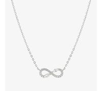 Nomination Silver White Crystal Infinity Necklace