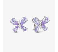 Nomination Shine Me Up Silver Lilac & White Cubic Zirconia Butterfly Stud Earrings 241903/006