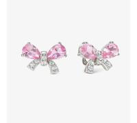Nomination Shine Me Up Silver Multi Cut Pink & White Cubic Zirconia Bow Stud Earrings 241903/009