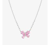 Nomination Shine Me Up Silver Pink & White Cubic Zirconia Butterfly Necklace 241902/007