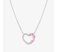 Nomination Shine Me Up Silver Pink & White Cubic Zirconia Heart Necklace 241902/004