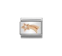 Nomination Shooting Star with White CZ Rose Gold