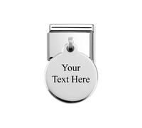 Nomination Silver Circle Engraving Charm