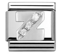 Nomination Silver Cubic Zirconia Letter Charm - Z