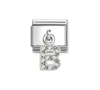 Nomination Silver CZ Dangle B Charm
