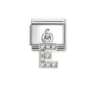 Nomination Silver CZ Dangle E Charm
