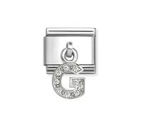 Nomination Silver CZ Dangle G Charm