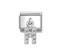 Nomination Silver CZ Dangle H Charm