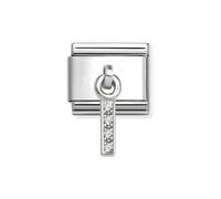 Nomination Silver CZ Dangle I Charm