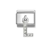Nomination Silver CZ Dangle L Charm