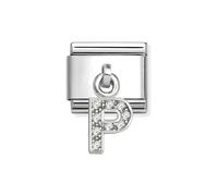 Nomination Silver CZ Dangle P Charm