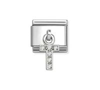 Nomination Silver CZ Dangle T Charm