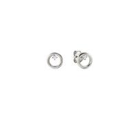 Nomination Silver Dream Beats Circle White CZ Earrings