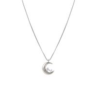 Nomination Silver Dream Beats Moon White CZ Necklace