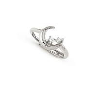 Nomination Silver Dream Beats Moon White CZ Ring