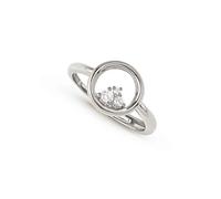 Nomination Silver Dream Beats Round White CZ Ring