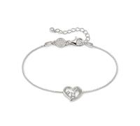 Nomination Silver Dreams Beats White CZ Heart Bracelet