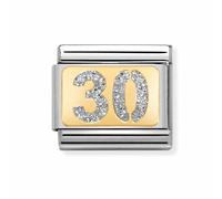 Nomination Silver Glitter 30 Yellow Gold