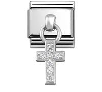 Nomination Silver Hanging Cross Charm