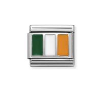Nomination Silver Ireland Flag Charm