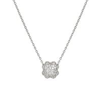 Nomination Silver Lifepoetry White Pavé Four Leaf Clover Necklace