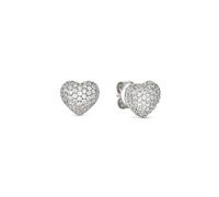 Nomination Silver Lifepoetry White Pavé Heart Earrings