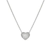 Nomination Silver Lifepoetry White Pavé Heart Necklace