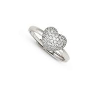 Nomination Silver Lifepoetry White Pavé Heart Ring