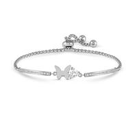 Nomination Silver Milleluci Butterfly Trillion CZ Bracelet