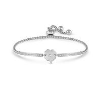 Nomination Silver Milleluci Four-Leaf Clover Bracelet