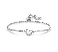 Nomination Silver Milleluci Moon CZ Heart Bracelet