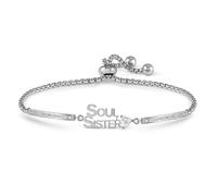 Nomination Silver Milleluci Soul Sisters Heart CZ Bracelet