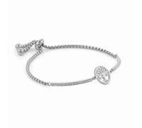 Nomination Milleluci Stainless Steel Tree of Life Toggle Pavé Half Bangle 028003/017
