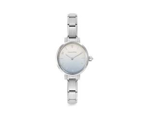 Nomination Silver Paris Oval Blue and White Watch