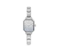 Nomination Silver Paris Rectangular Silver and Blue Dial Watch