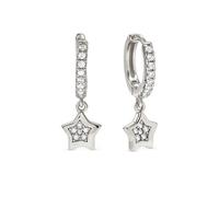 Nomination Silver Petit Sparkle Star Hoop Earrings