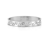Nomination Silver Pretty Bangles Pavé Hearts Chunky Bangle Large