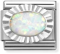 Nomination Silver White Opal Charm