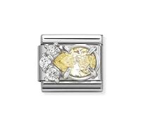 Nomination Silver Yellow CZ Drop Charm