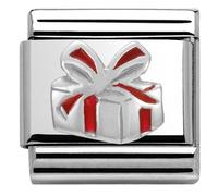 Nomination CLASSIC Silvershine Christmas Red Present Charm 330204/06