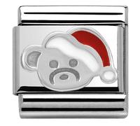 Nomination Bear with Hat Silver Shine