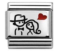 Nomination Silvershine Couple Heart Charm
