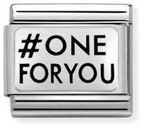 Nomination Silvershine One For You Half Charm - Stainless Steel