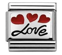 Nomination Silvershine Red Love Balloons Charm