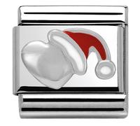 Nomination SilverShine Santa Heart Charm - Silver