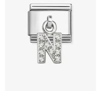 Nomination Silvershine Sparkling Letter N Charm 331818/14