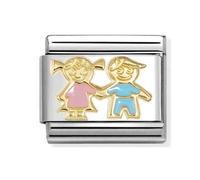 Nomination Sister & Brother Yellow Gold Charm