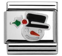 Nomination CLASSIC Silvershine Christmas Snowman Charm 330204/11
