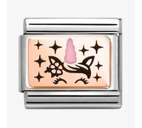 Nomination Unicorn with Pink Horn Rose Gold Charm